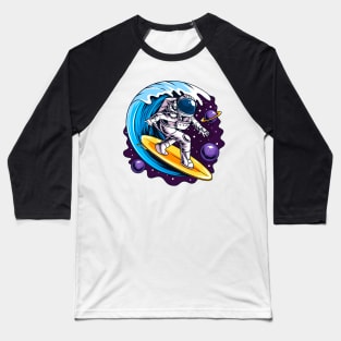 Space Surfing Baseball T-Shirt